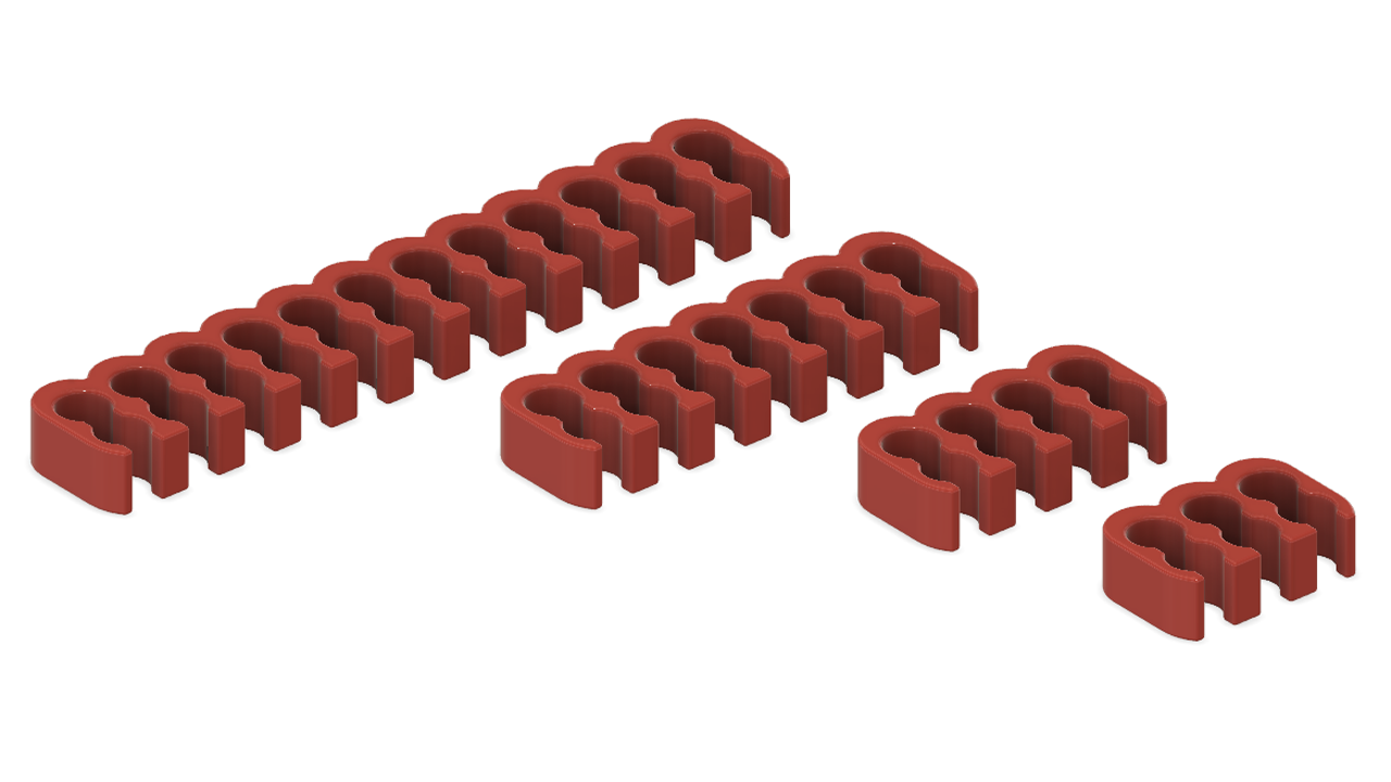 combs for sleeved PC cables