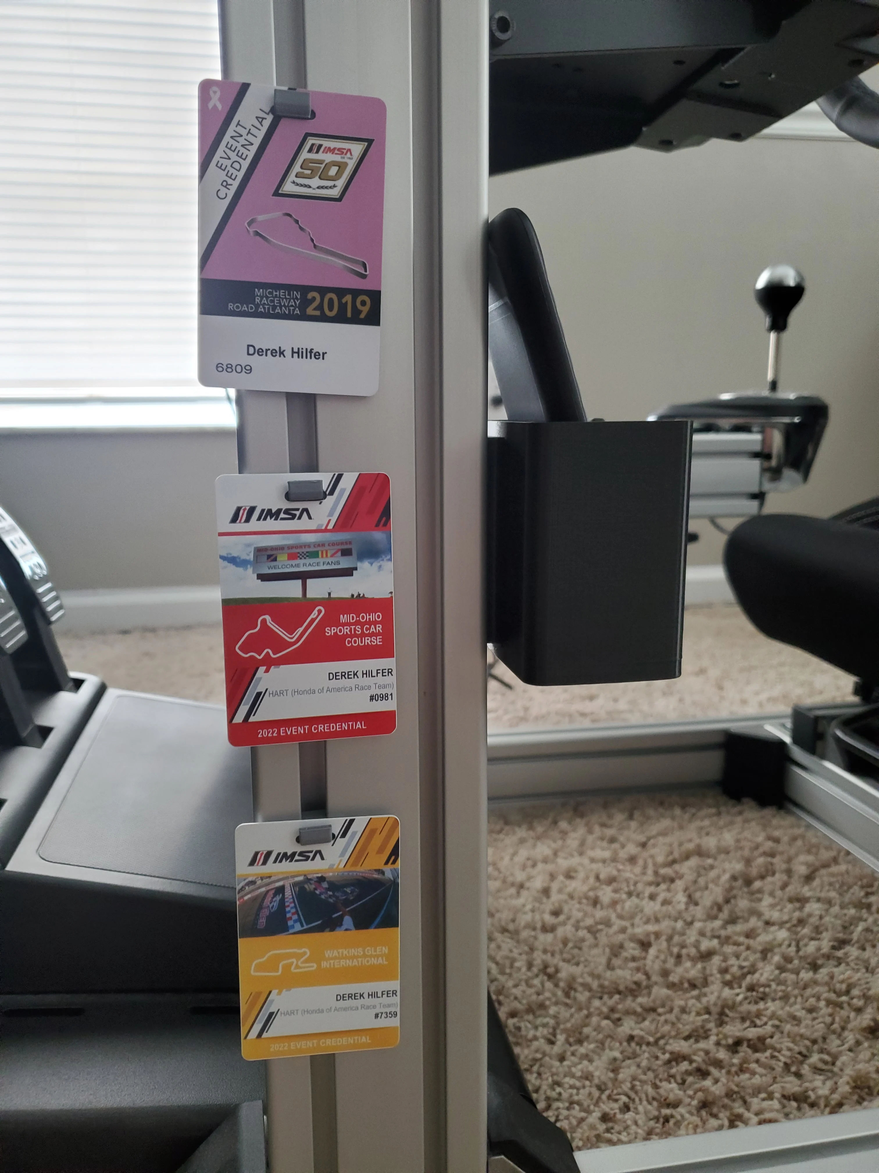 Sim Racing Credential Holder