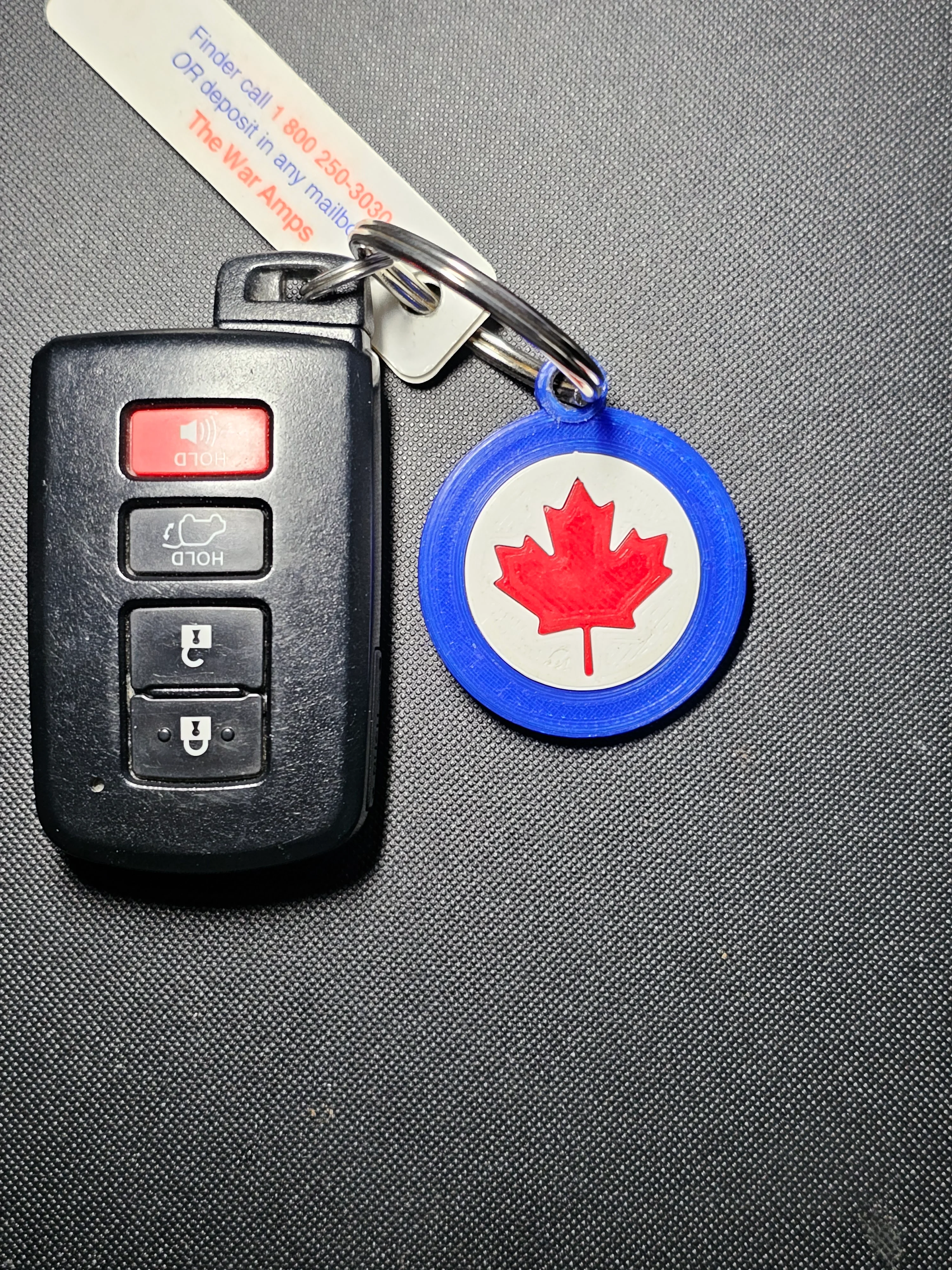 RCAF (CAF) Roundel Key Chain or Fridge Magnet