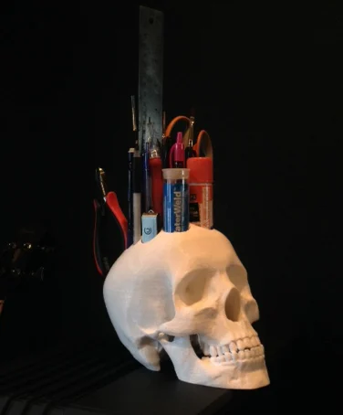 Skull Desk Organizer