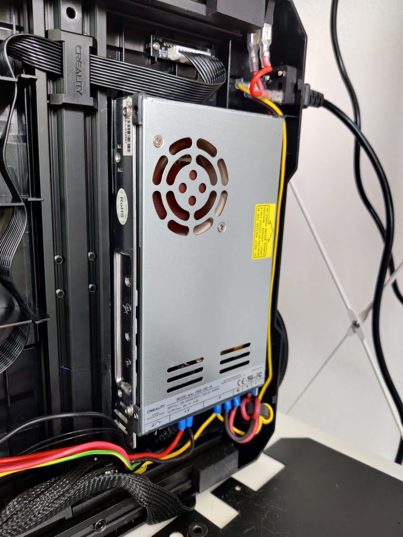 Ender 3 S1 Pro silent PSU fan mount