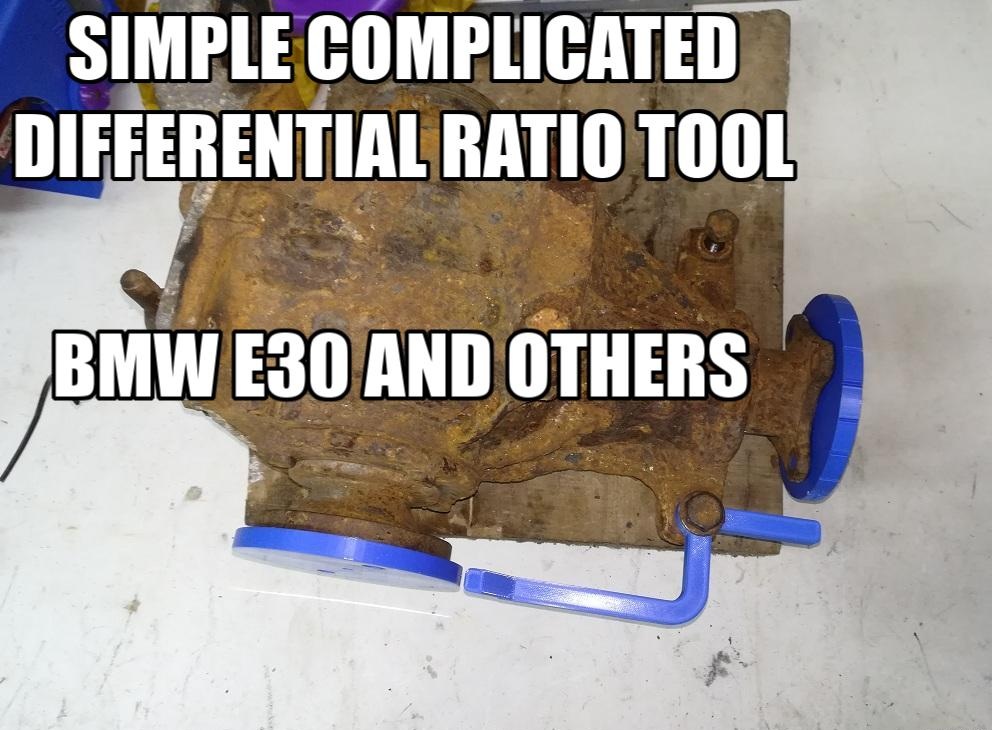 DIFFERENTIAL RATIO TOOL FOR BMW E30 AND OTHERS