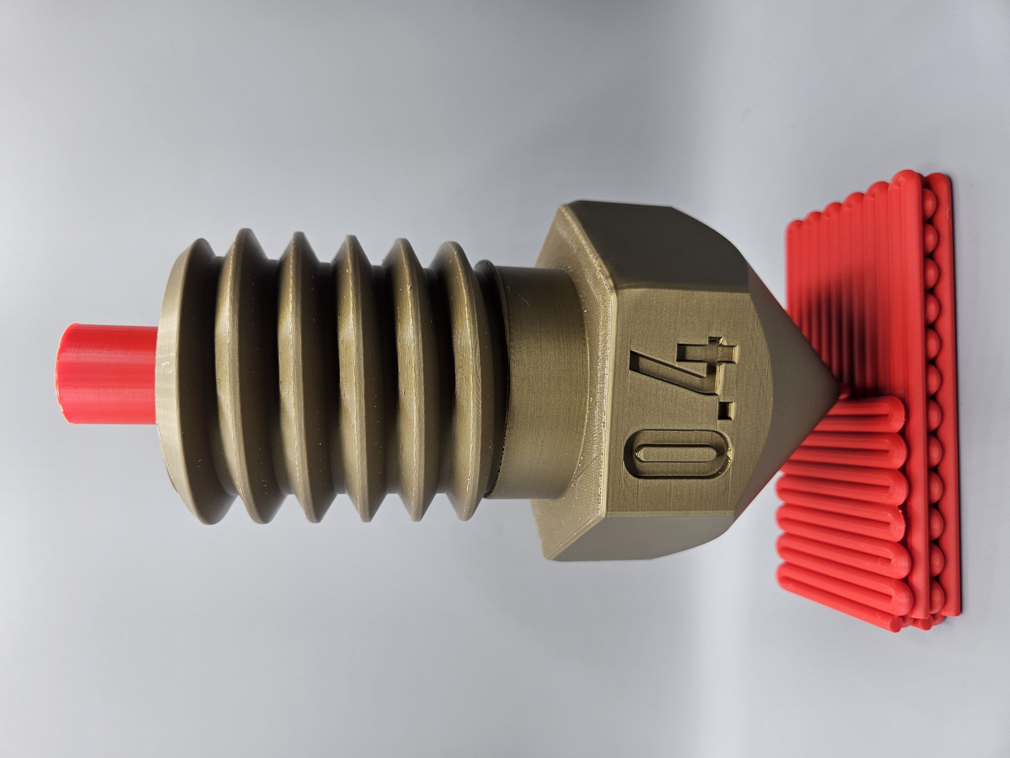 Extruding Layers 3D Printing Nozzle Sculpture