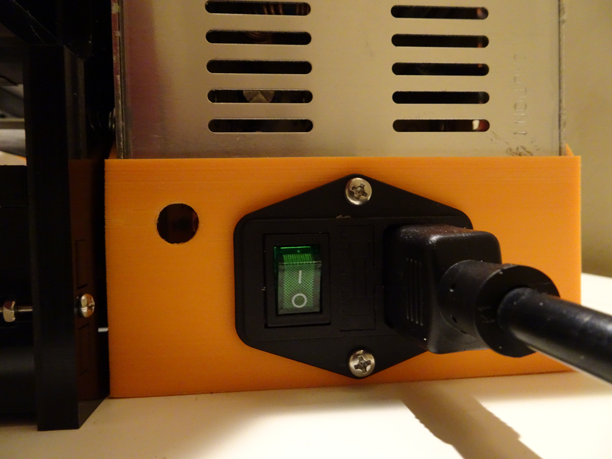 Anet A6 Power Supply Cover and Switch