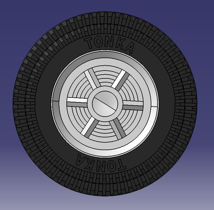 Vintage Tonka Wheel & Tire