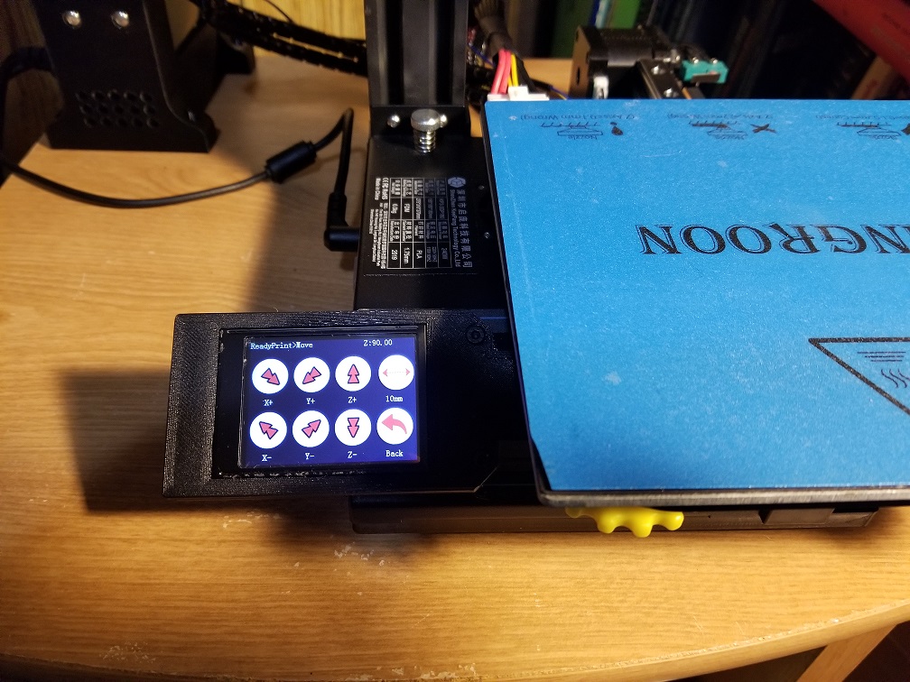 Kingroon KP3 Screen relocation