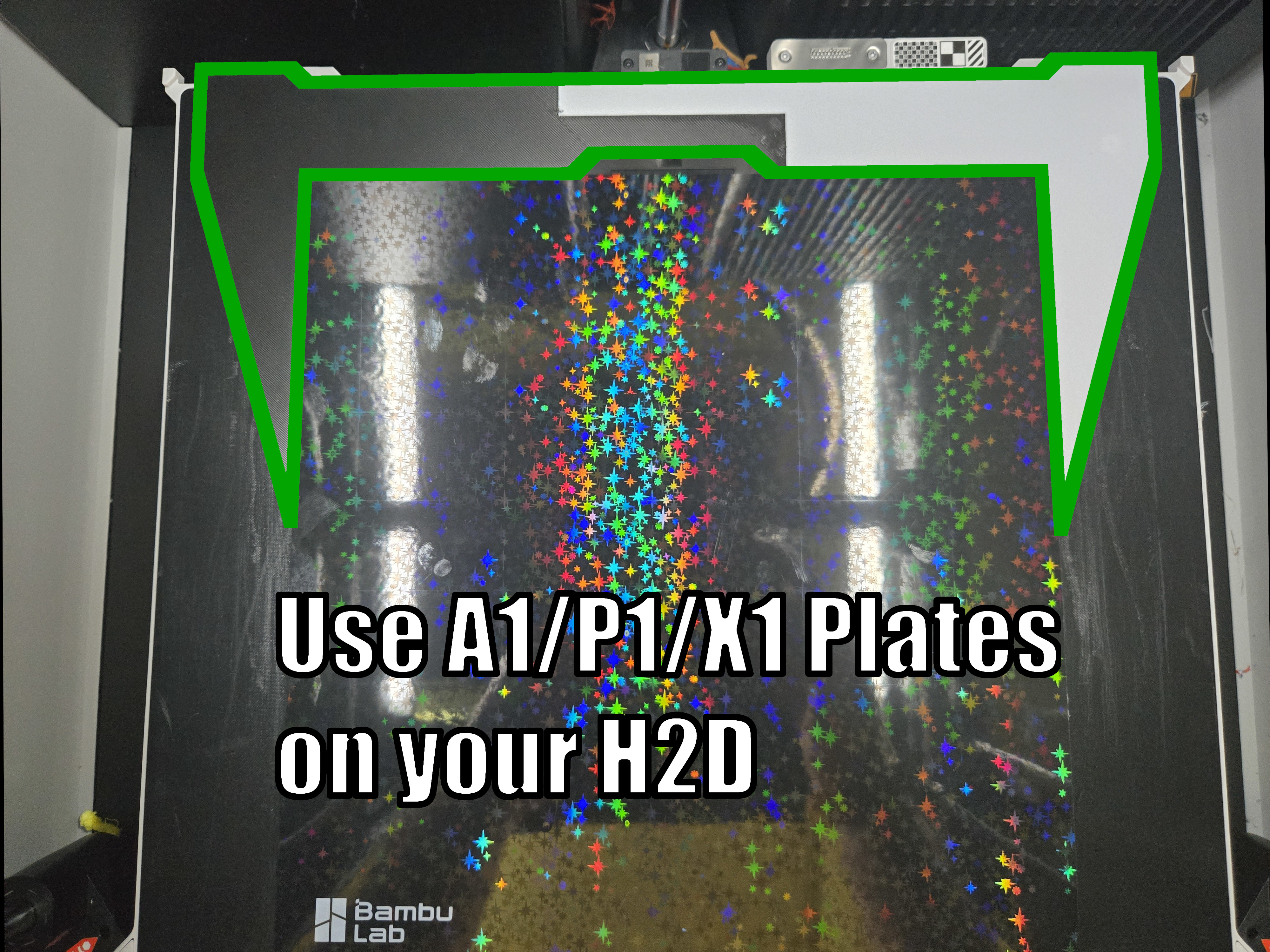 A1/P1/X1 Build Plate Adaptor for H2D