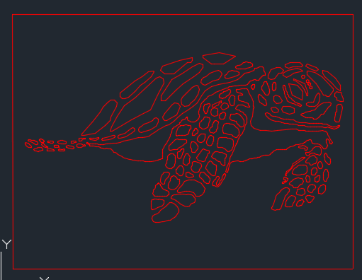 Sea Turtle Laser Cut