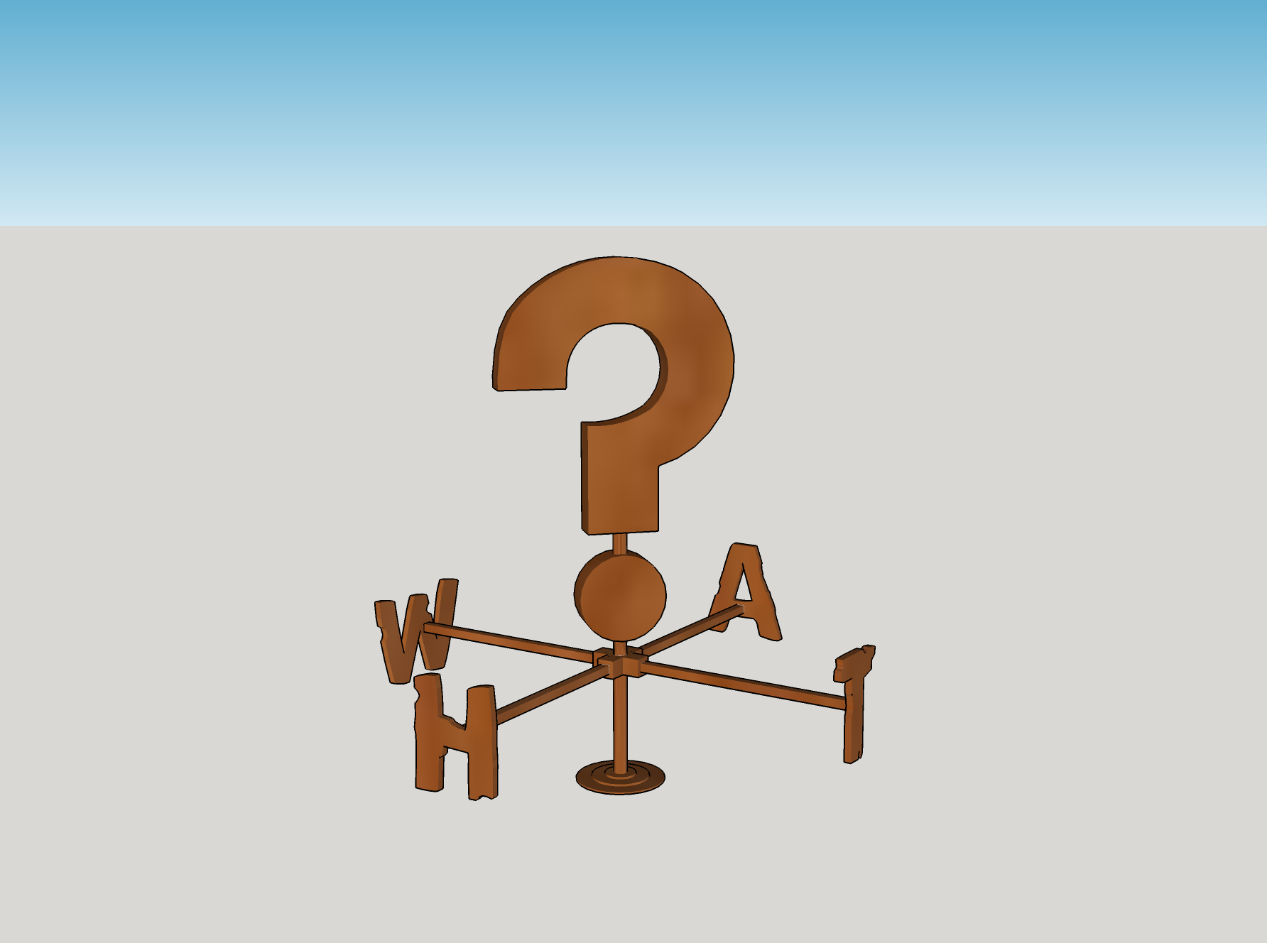 'WHAT?' vane from Gravity Falls