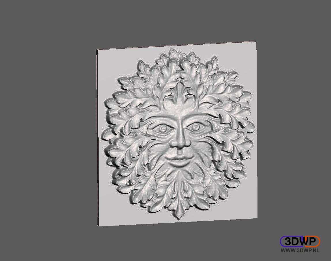 Green Man Bas Relief Wall Hanger
