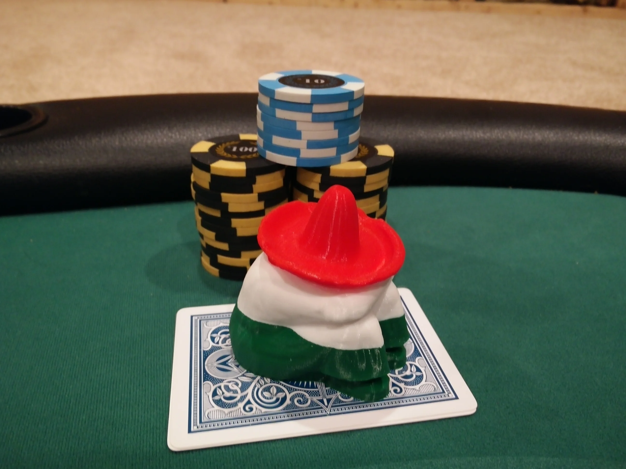 Resting Mexican Poker Card Capper