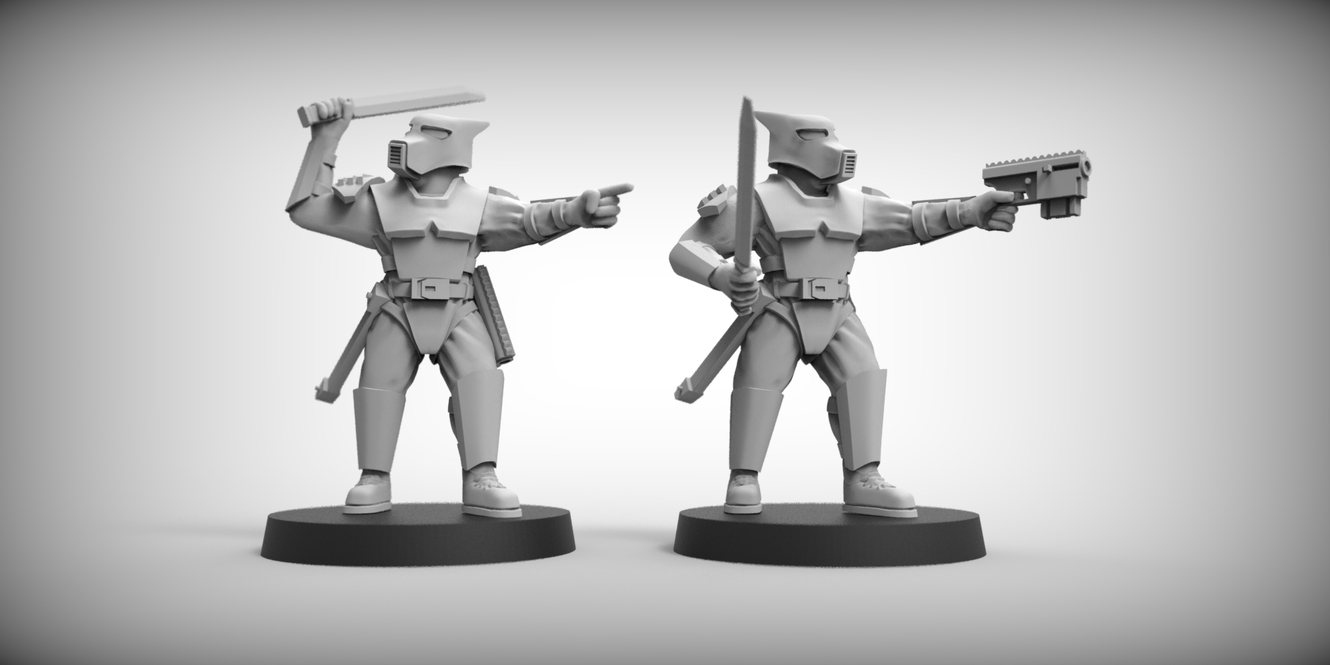 ALT SARG MODELS- GUARD DOGS 28mm (RESIN)