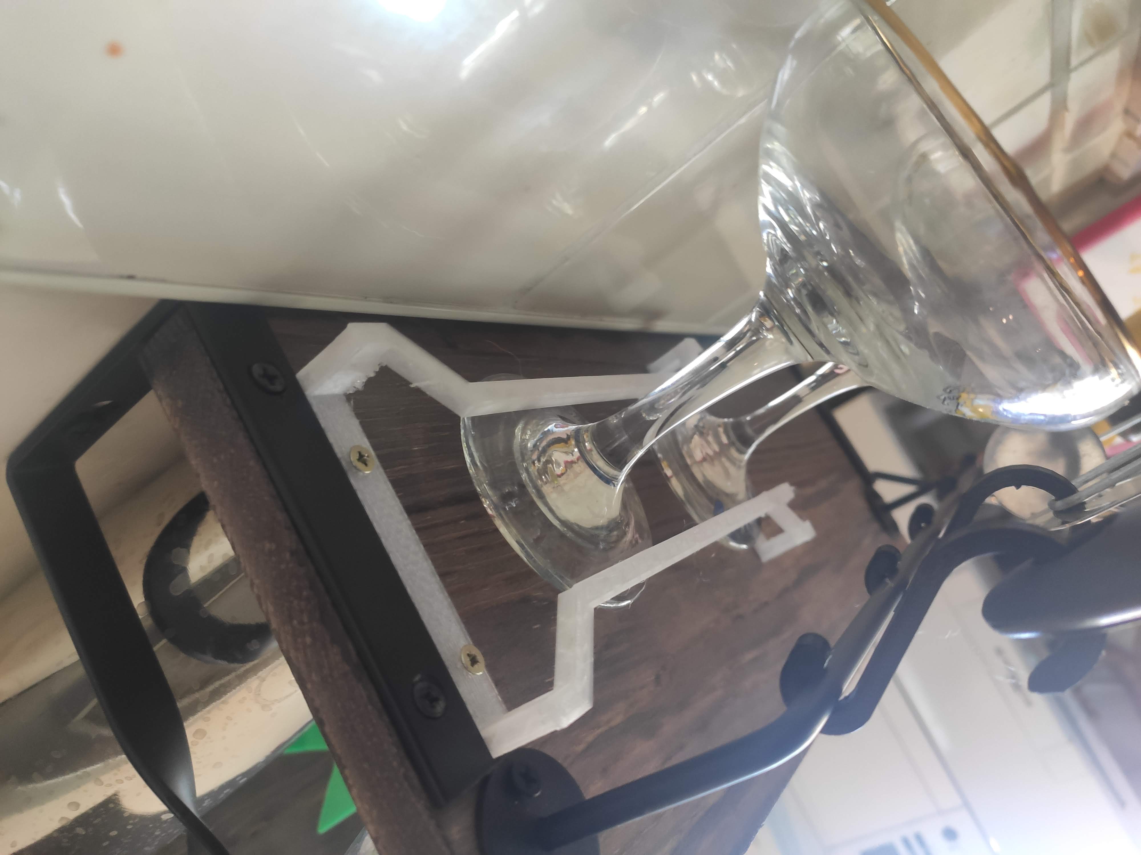 Under Cupboard Stemmed Glass Rack