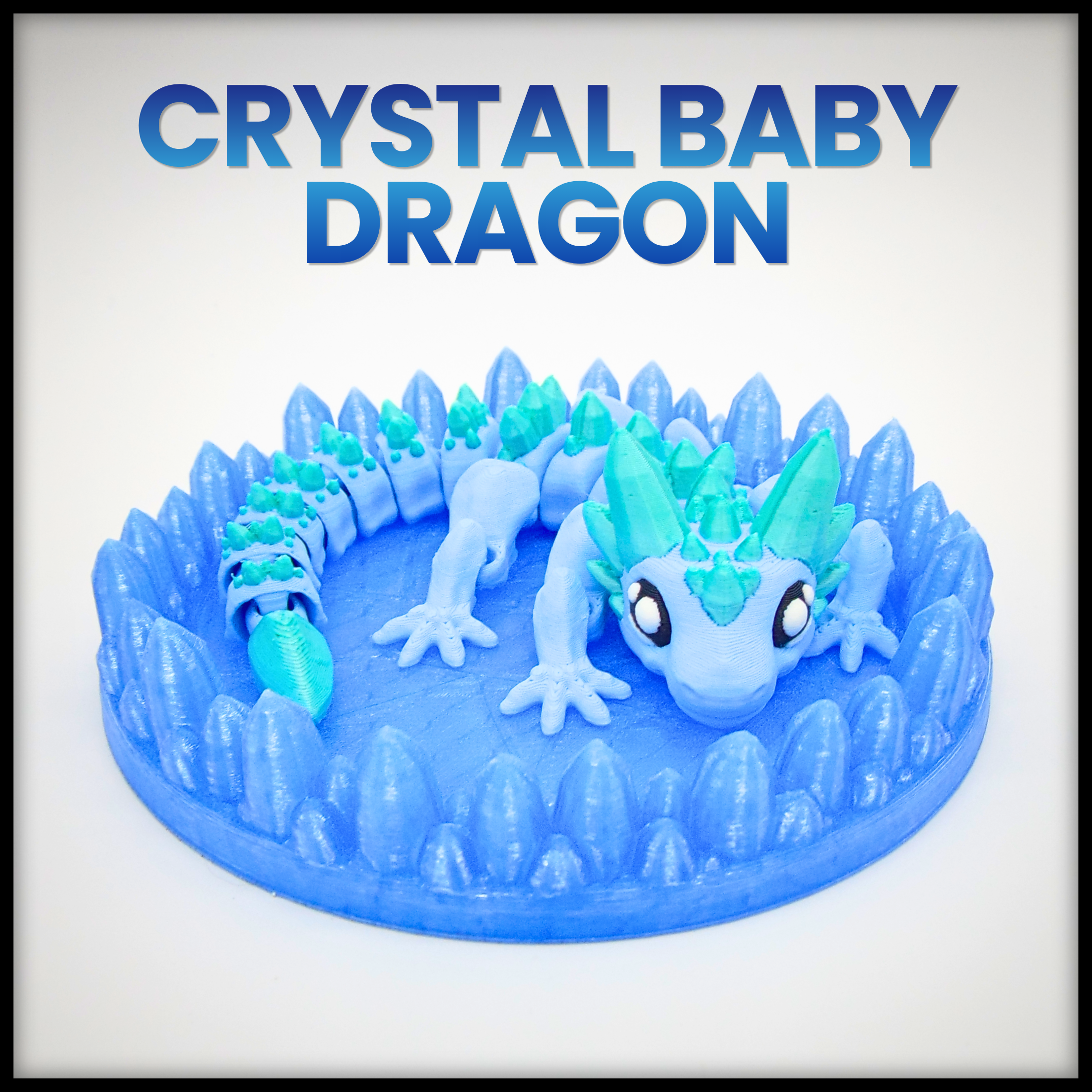 Crystal Baby Dragon with Display Base