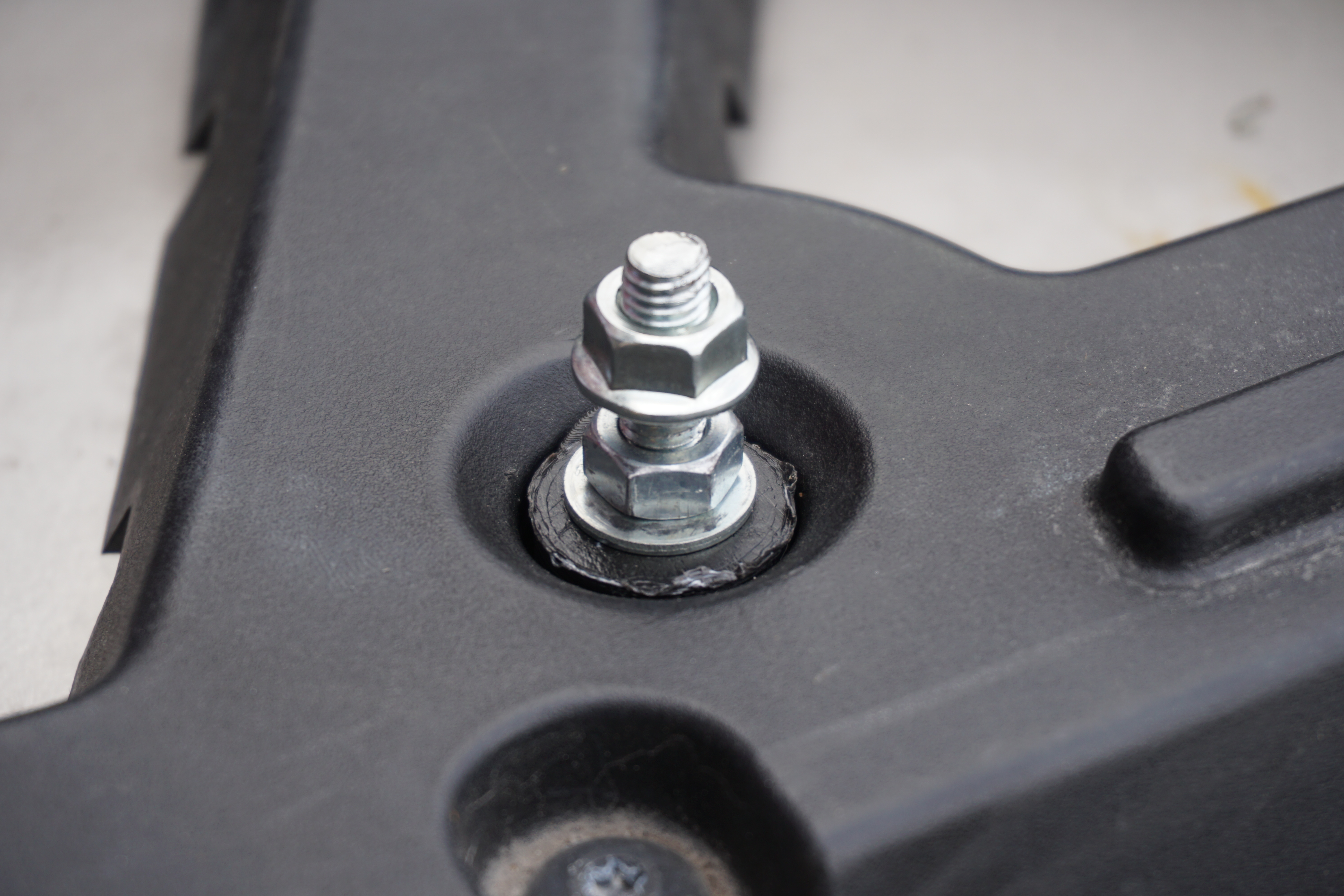 Polaris ATV rack connector (not-quite-lock'n-ride)