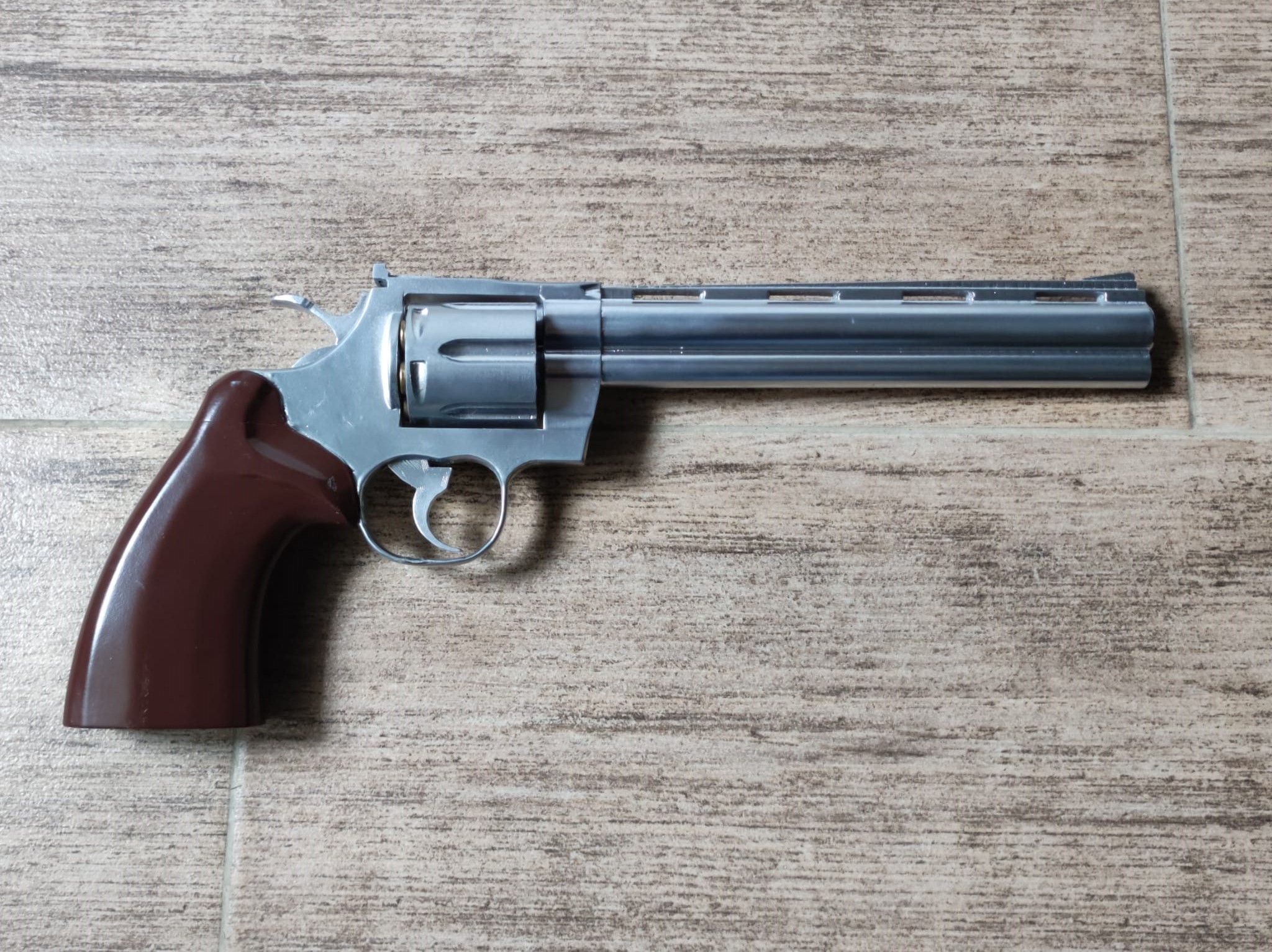 Colt Python revolver fully printable (6 and 8 inch barrel)