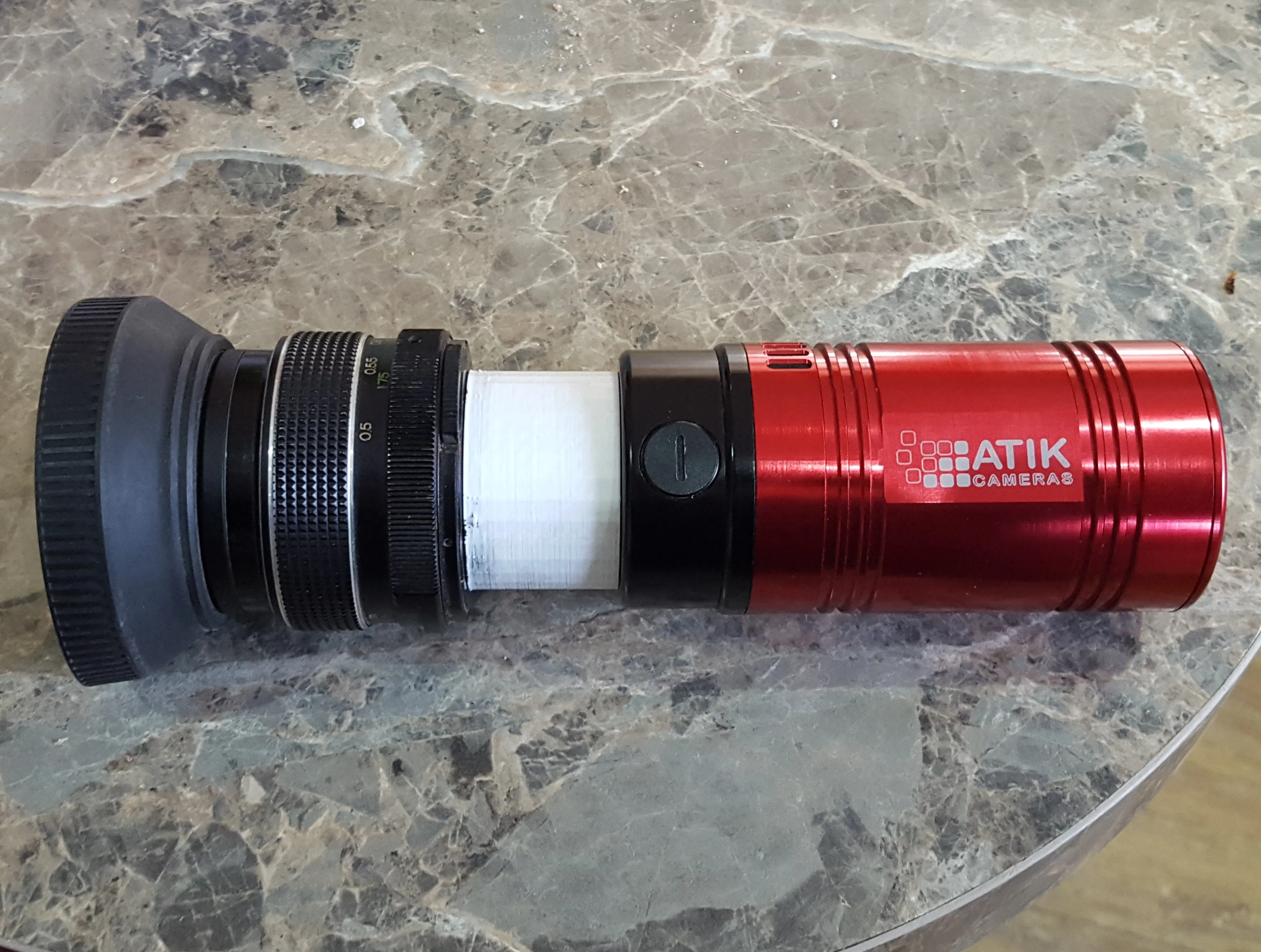 Telescope camera T2 to Pentax M42 lens adapter