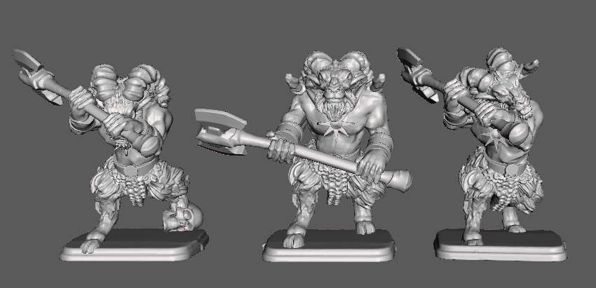 HeroQuet Beastmen double handed axe