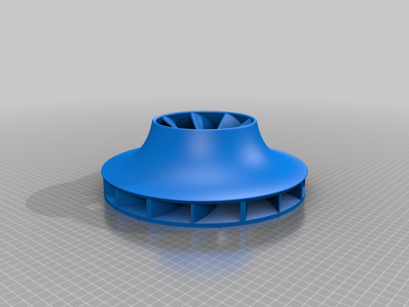 Centrifugal Impeller, compresser style, D280mm, for dust extracter