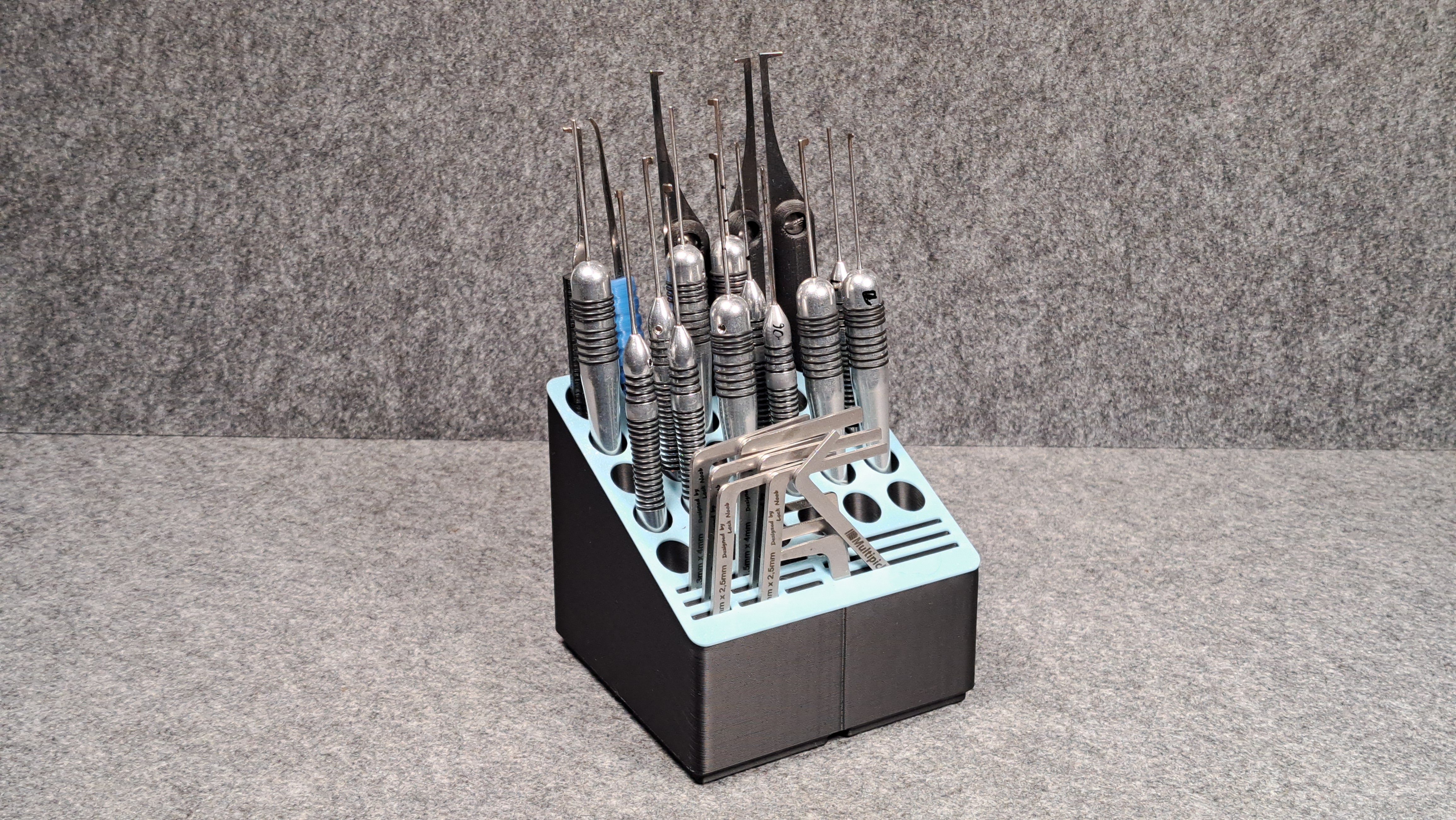 Dimple Lockpick organizer Gridfinity