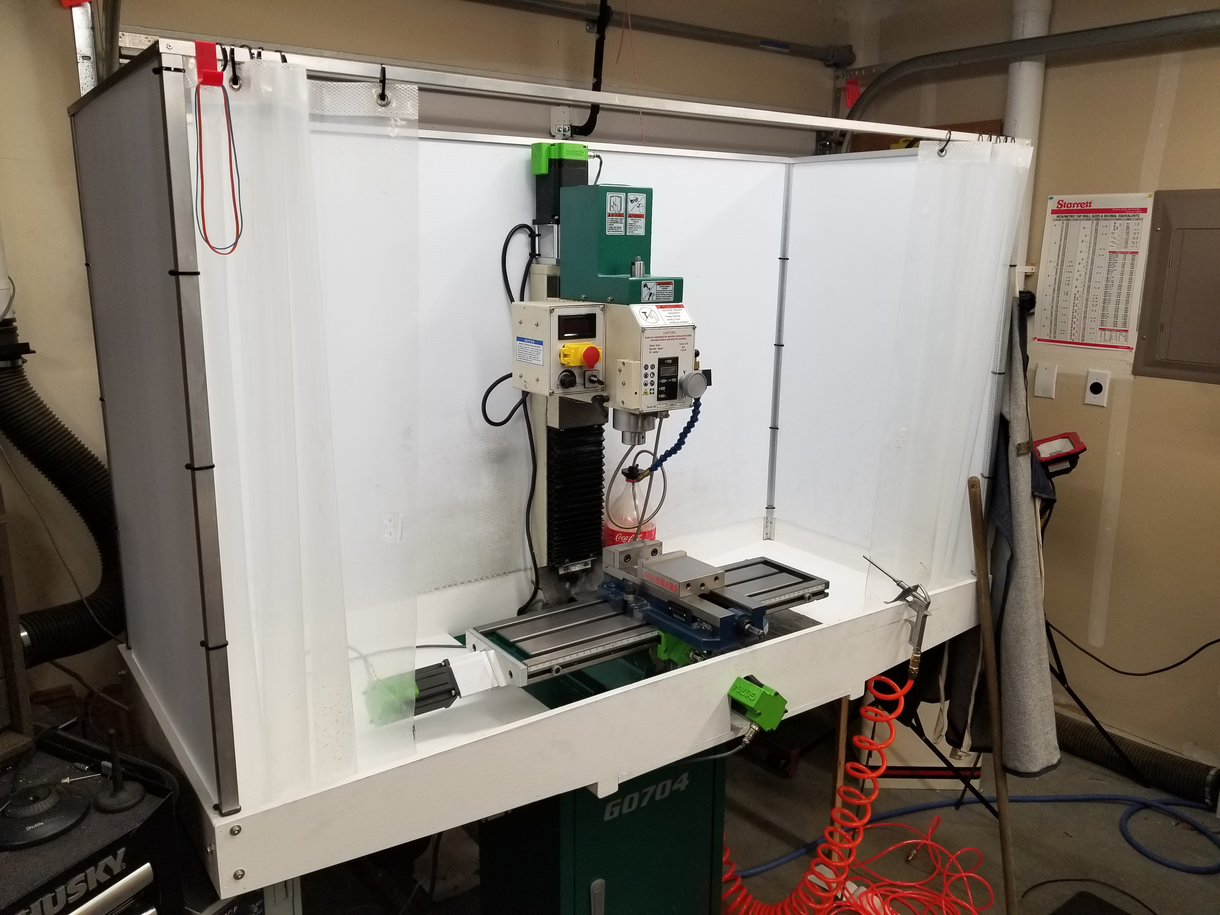 Grizzly G0704 Mill Enclosure - CNC Conversion