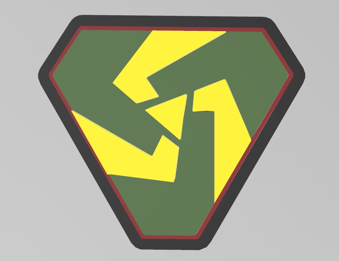 Multi-Material Star Trek TOS The Gamesters of Triskelion Symbol