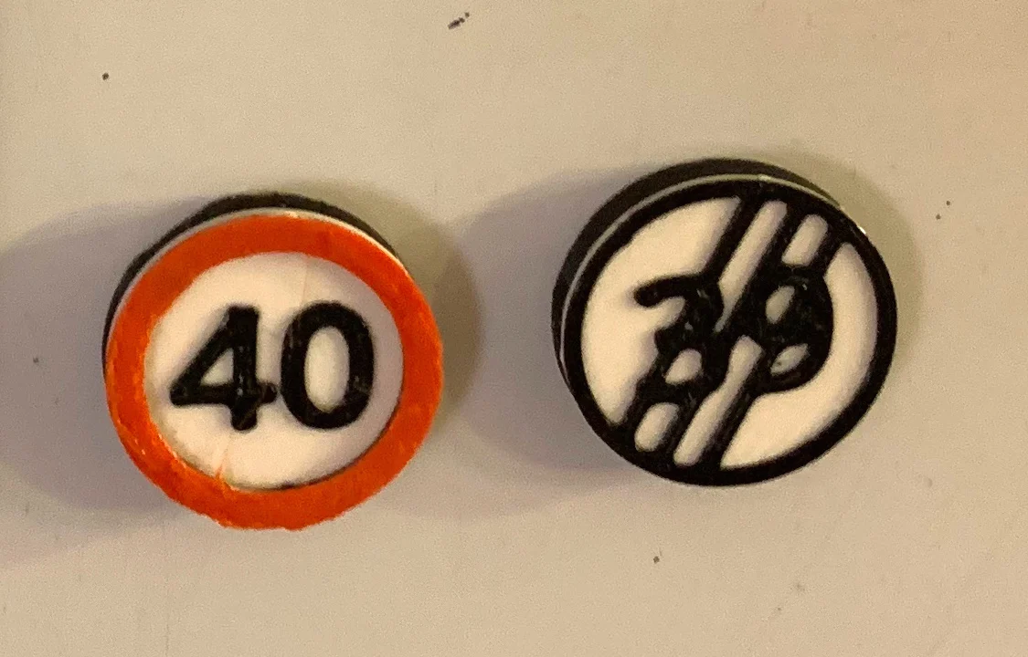 Road Sign Birthday Fridge Magnets