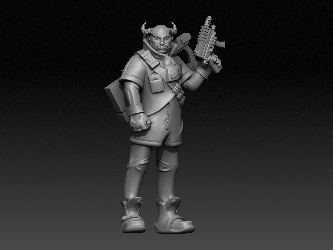 Troll decker from Shadowrun rpg