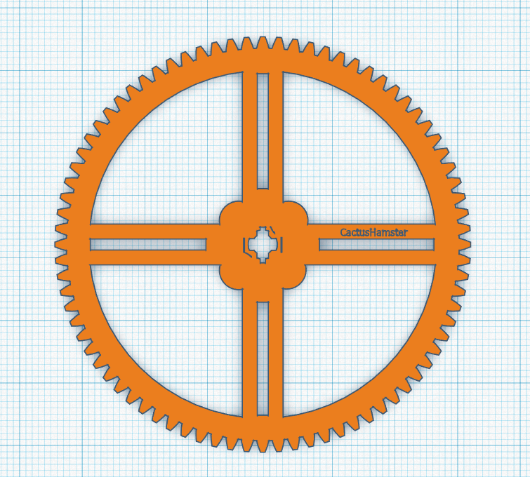 80-Tooth Lego-Compatible Gear