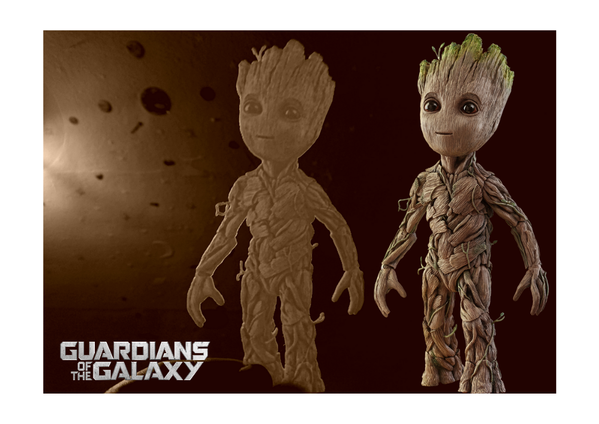 Baby Groot lithophane