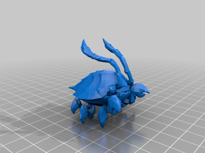 League of Legends Scuttle Crab (Optimized Mesh) with Stand