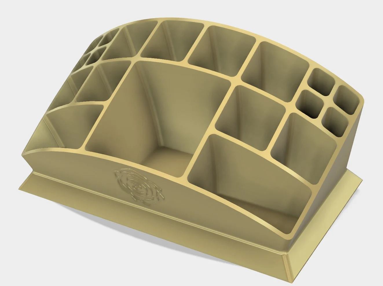 Spherical makeup organizer
