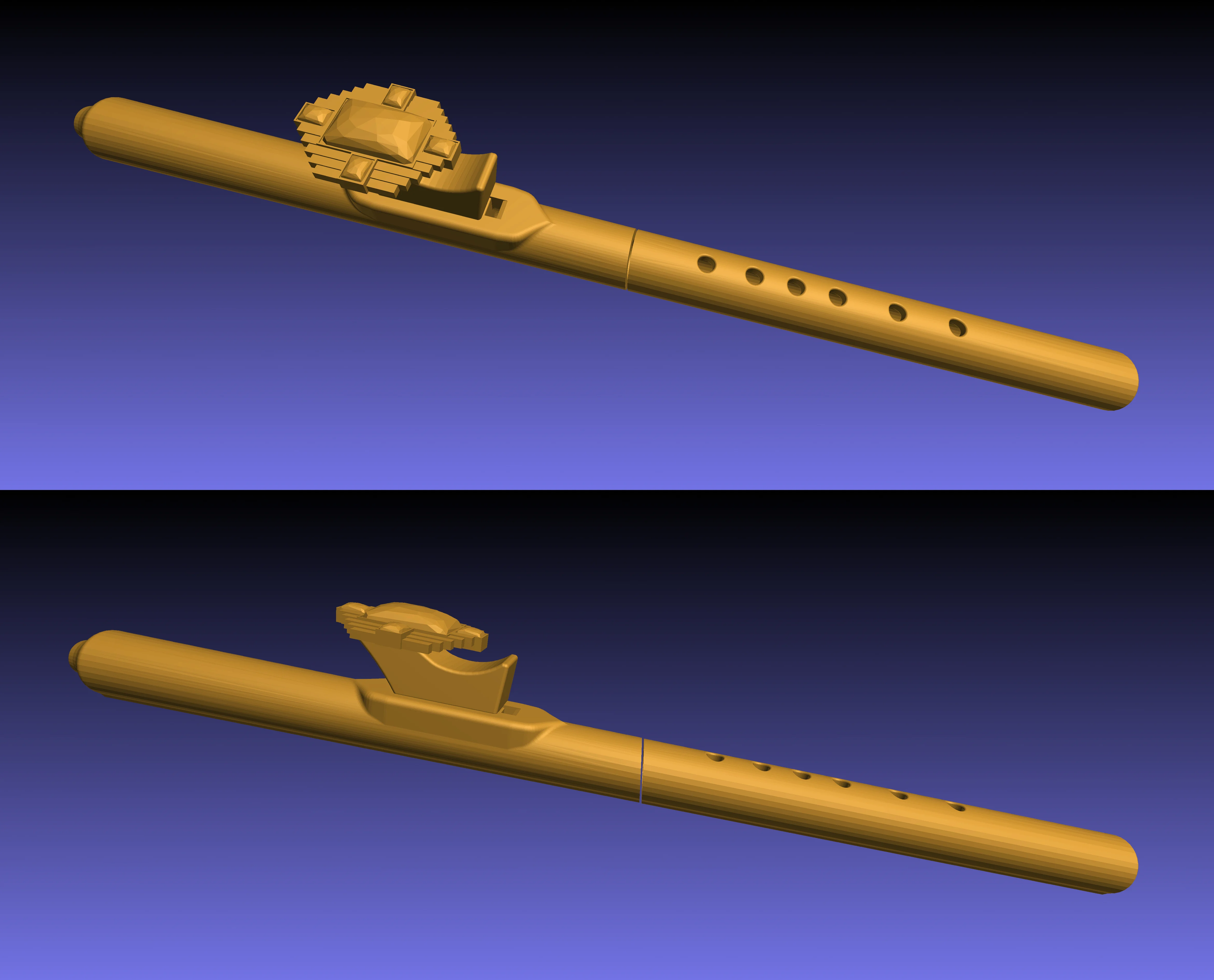 Gemstone Figurehead/Fetish for Native-American Flute