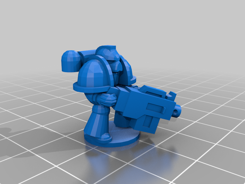 Battle Brother with Heavy Machine Gun (15mm)