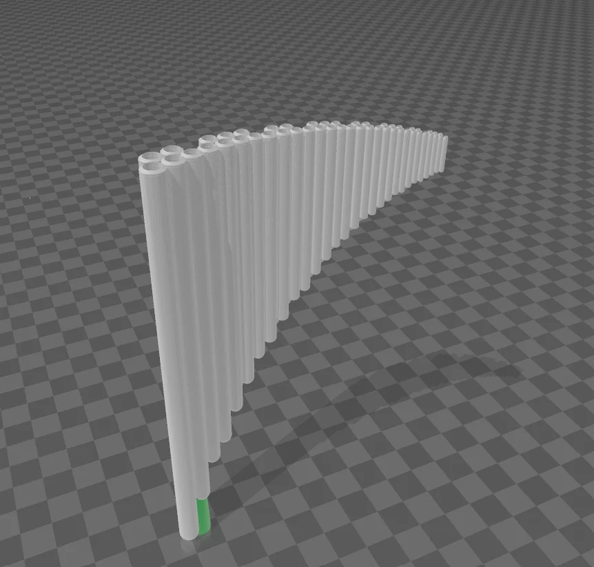 Chromatic DOUBLE BASS pan flute 4 octave Tunable