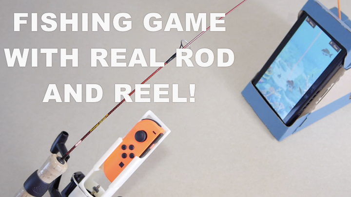 Fishing game joy-con adopters for real rod and reel  (switch)