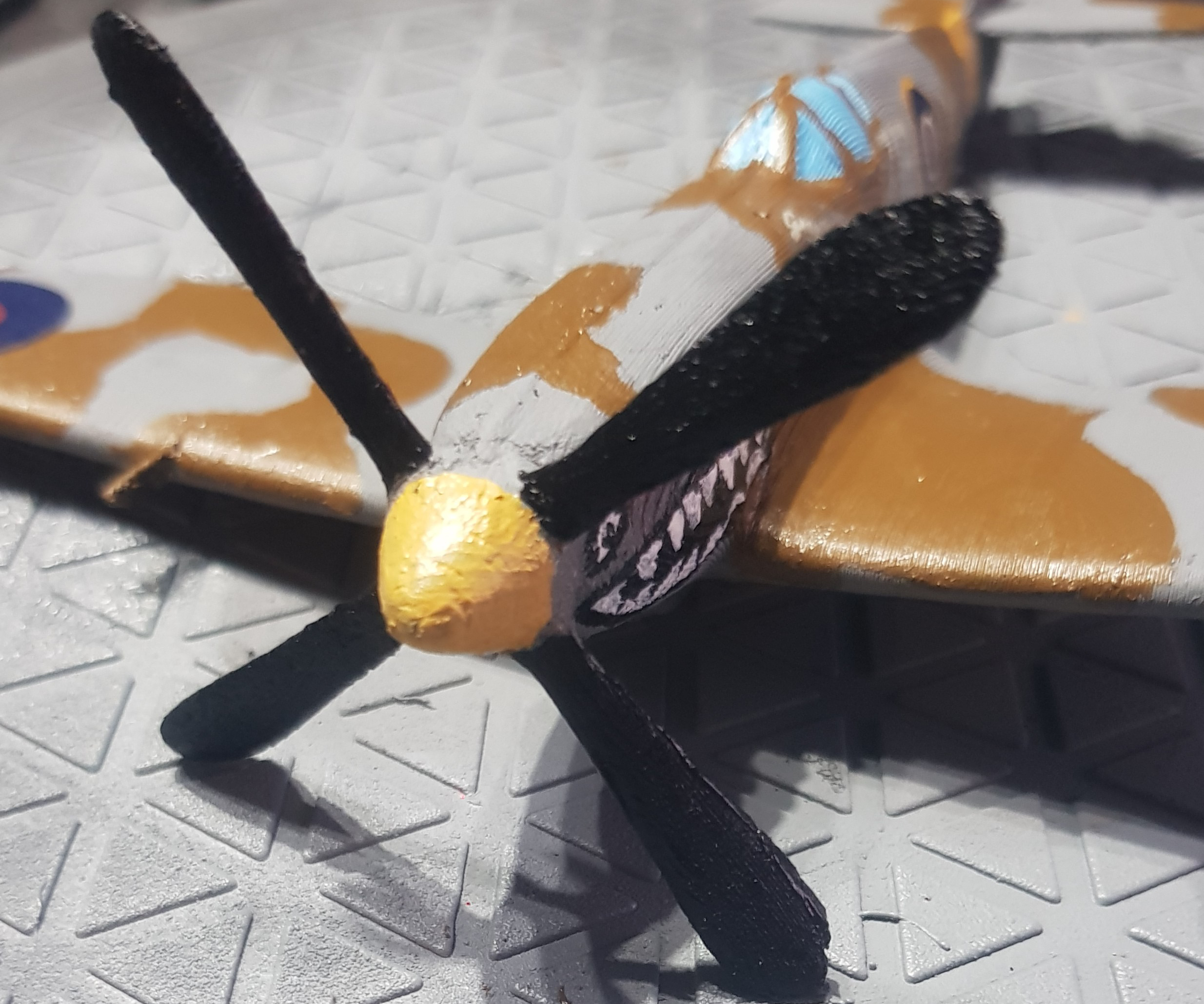 WWII RAF Spitfire Sliced & Cut with Propeller
