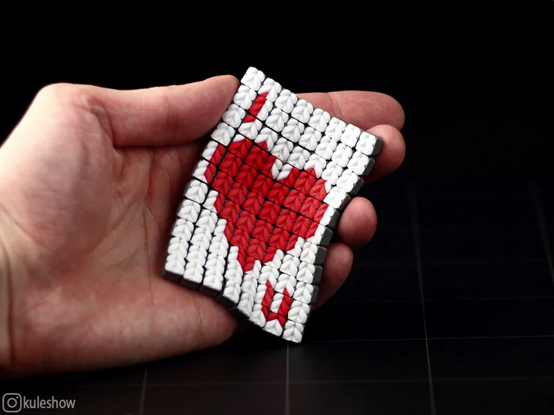 Knitted Flexible Fabric Card 8x11