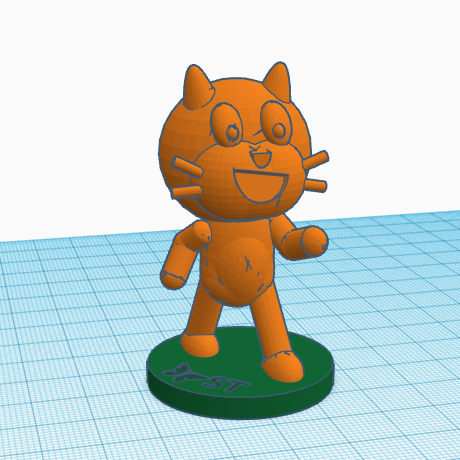 Scratch Cat 3D character (for Scratch BCN Tactile Blocks)