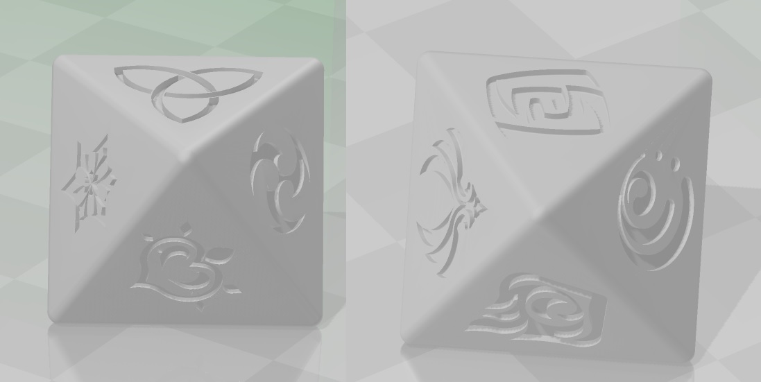 Genshin element dice