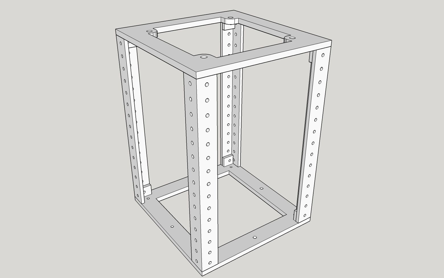 6 inch 4 post rack  V2