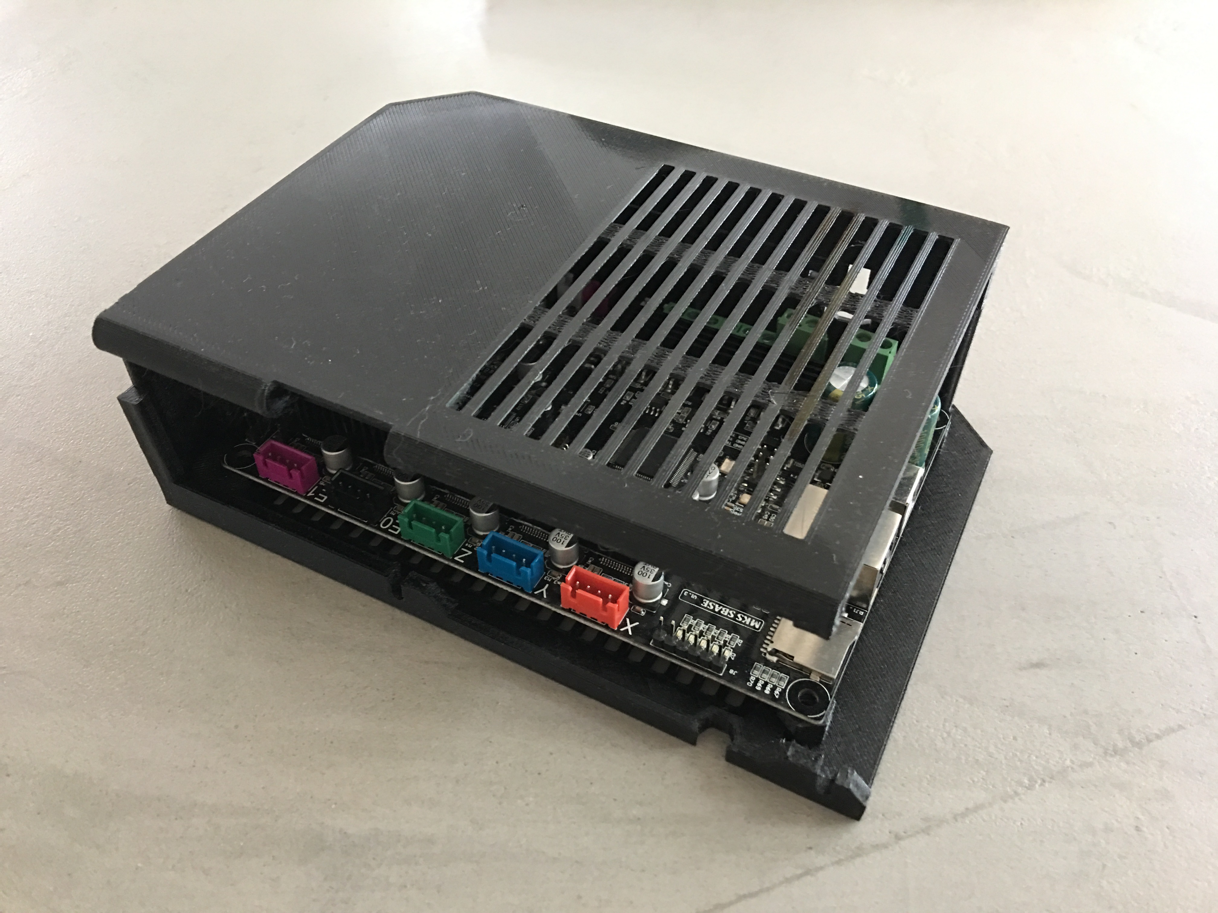 Customisable Prusa i3 MK2 Rambo / Controller case - BASE
