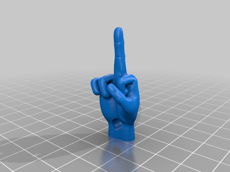 Middle Finger Keychain