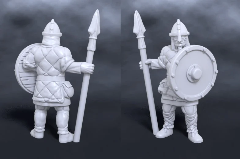 Nord warrior with spear and shield