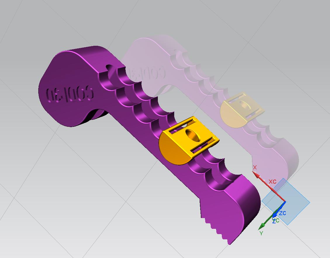 CNC  morsetto da tavola (d. 6mm.) - CNC table clamp (d. 6mm.)