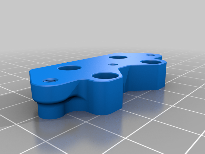 Adaptor for mounting Sherpa Extruder to Takoto Hotend on Troodon (No PTFE)