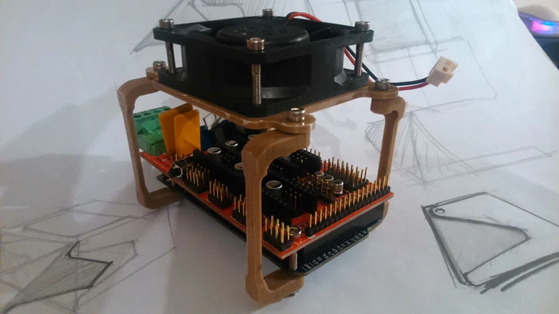 Ramps 1.4 Fan Mount - 1 hour print