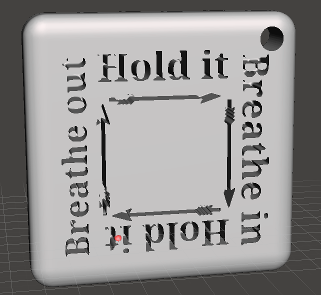 Box Breathing Keychain