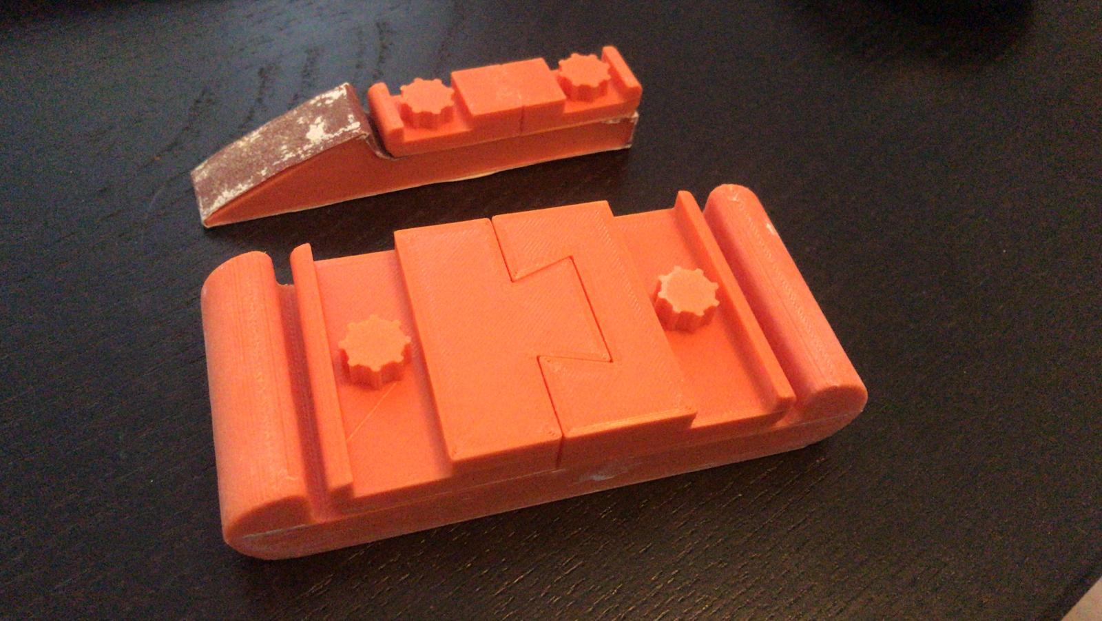 Customizable Sanding Stick / Block with split top part