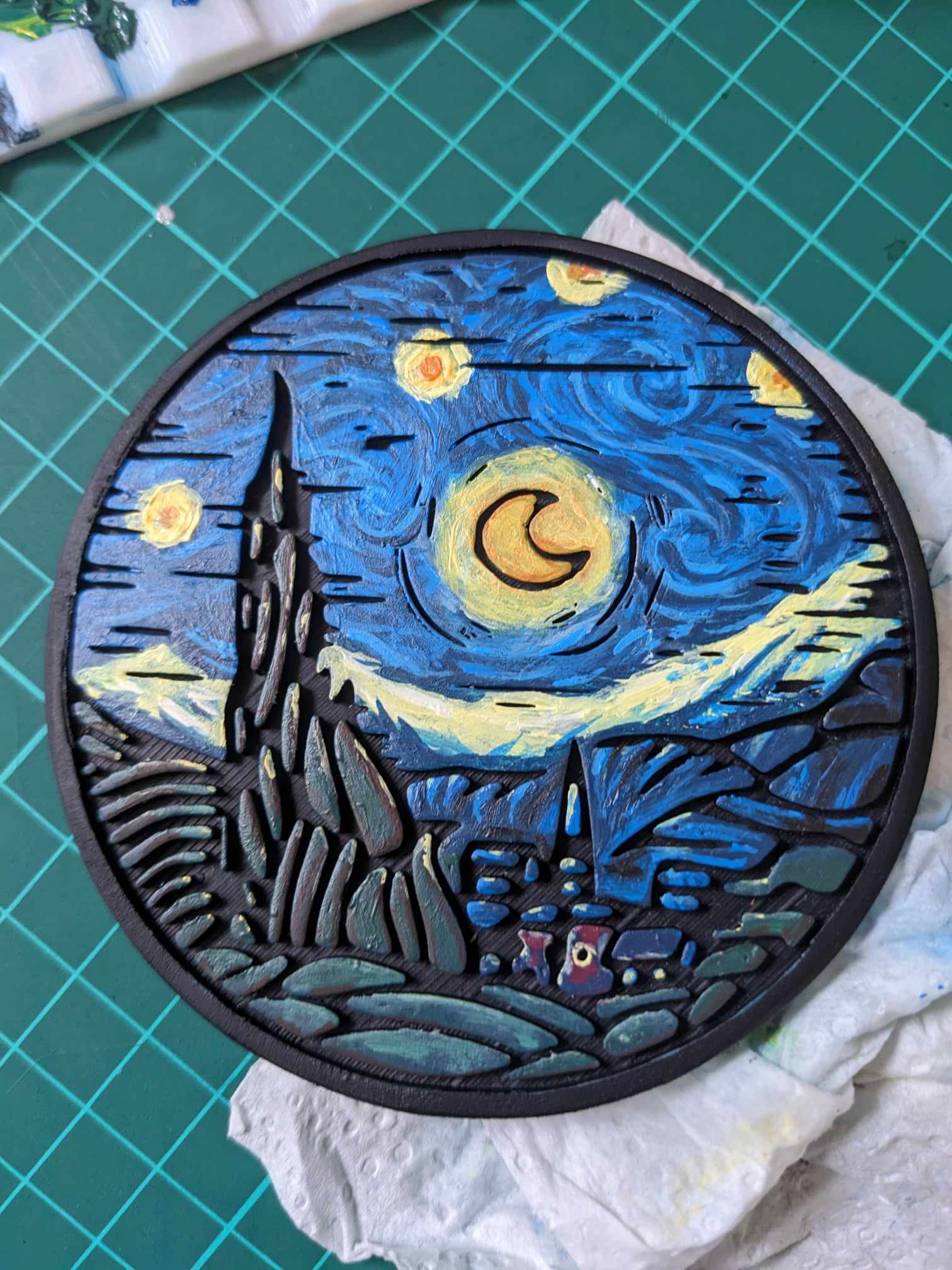 Van gogh coaster - Starry Night Over the Rhône